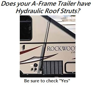 A-Frame Trailer Side Tent for Aliner Chalet Rockwood Jayco 12 Foot and 15 Foot Box Sizes