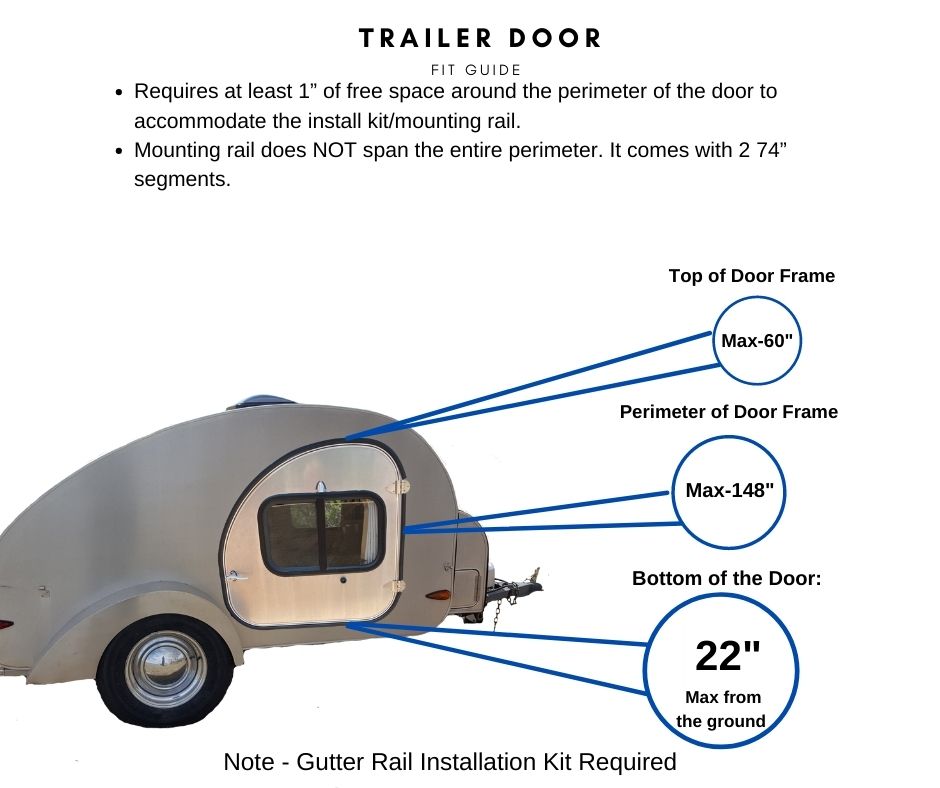 Camp Inn Mounting Kit for Trailer Side Tents Compatible with 10x10 and 5x7 Tents