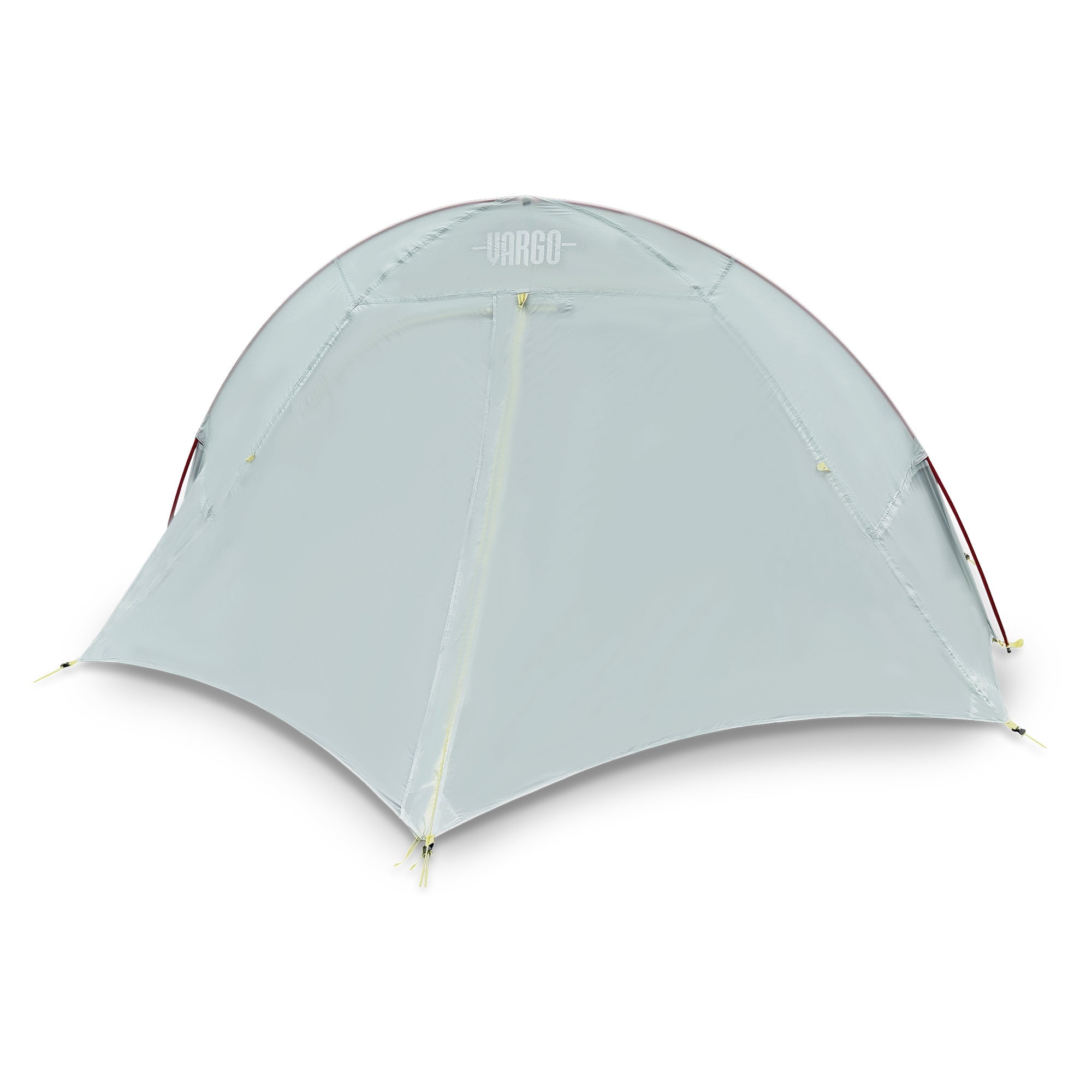 Light gray tent with 'Vargo' branding on a white background