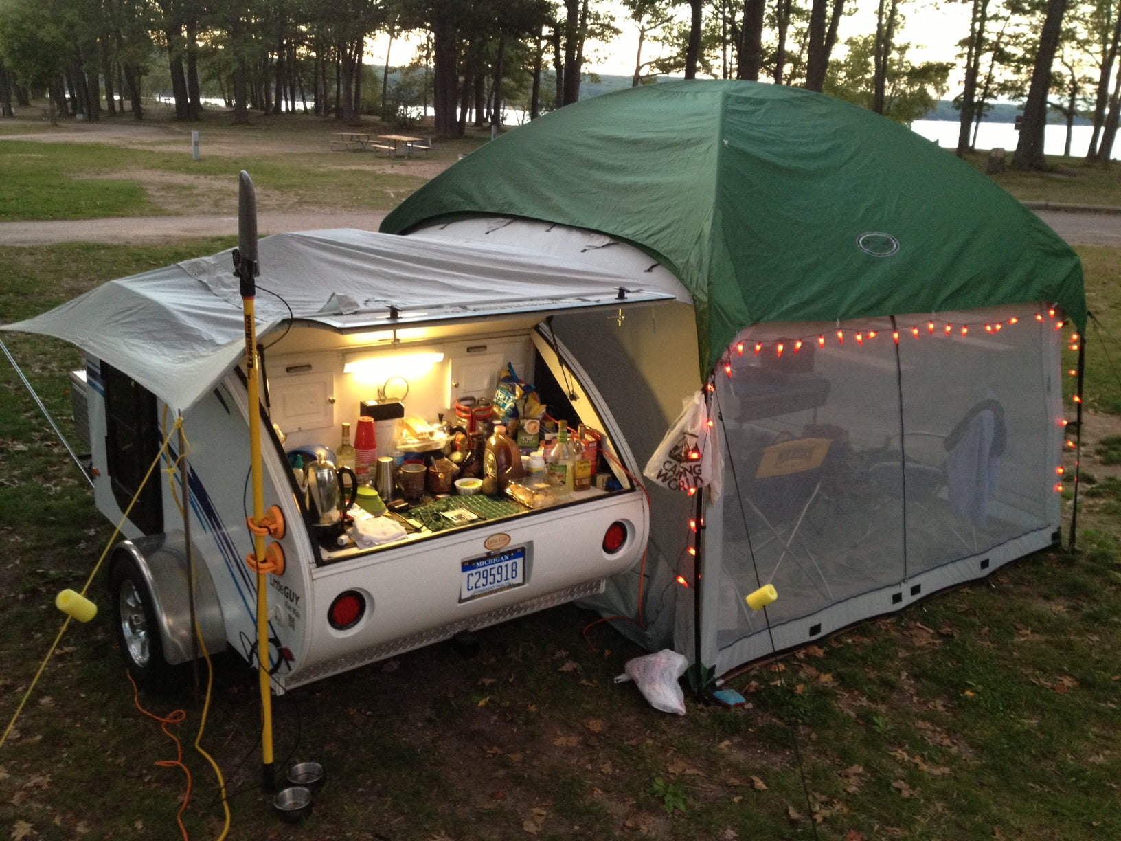 10x10 Side Mount Screen Room Tent by PahaQue for Camping and Outdoor Adventures