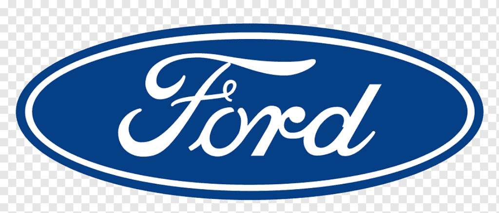 Ford logo in blue and white on a transparent background